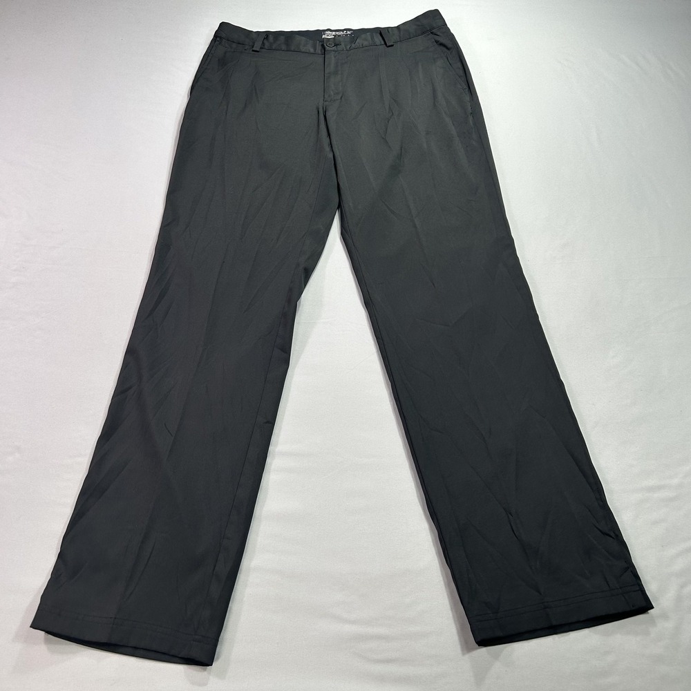 Nike Golf Dri-FIT Pants Mens 34x34 Black Stretch Polyester Spandex Athletic Wear